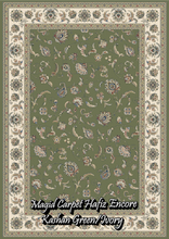 Load image into Gallery viewer, Kashan Green/Ivory