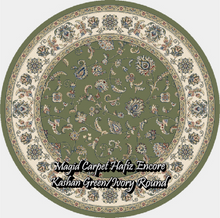 Load image into Gallery viewer, Kashan Green/Ivory
