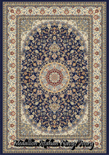 Load image into Gallery viewer, Medallion Isfahan Navy/Ivory