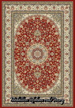Load image into Gallery viewer, Medallion Isfahan Red/Ivory