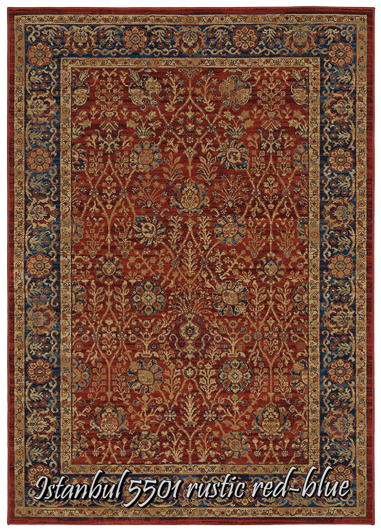 Istanbul 5501 rustic red-blue