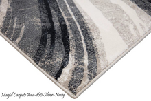 Load image into Gallery viewer, Magid Carpets Ana-160 Silver-navy
