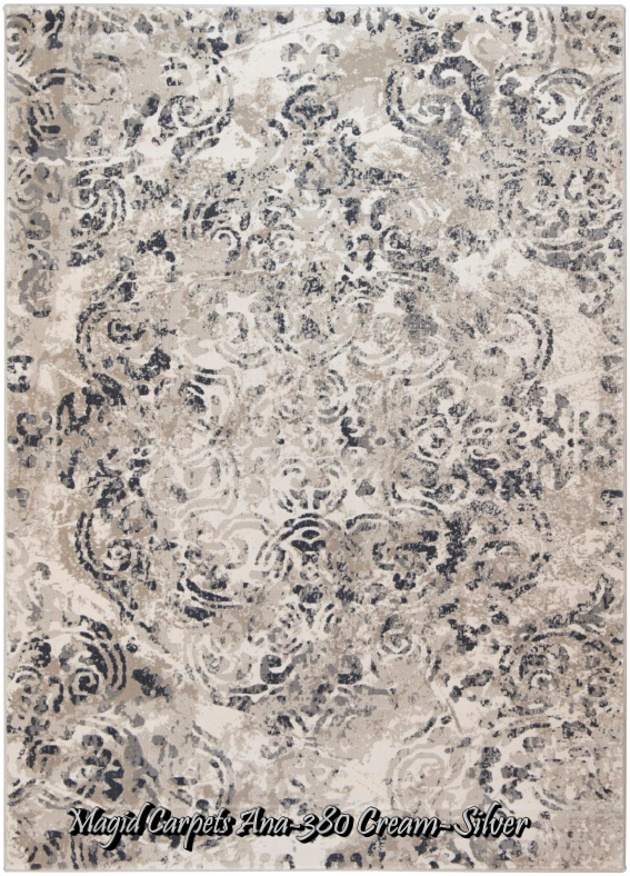 Magid Carpets Ana-380 cream-silver