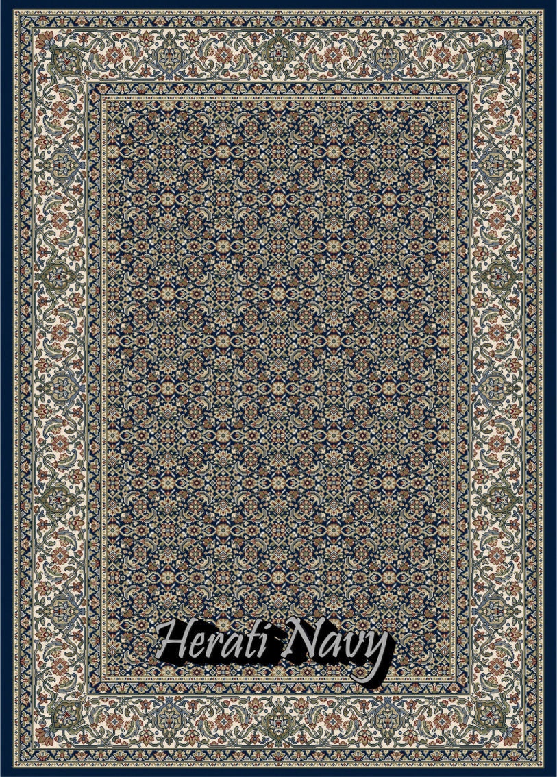 Herati Navy/Ivory