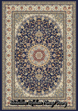 Load image into Gallery viewer, Medallion Isfahan Navy/Ivory
