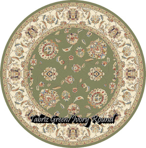 TABRIZ Green/Ivory