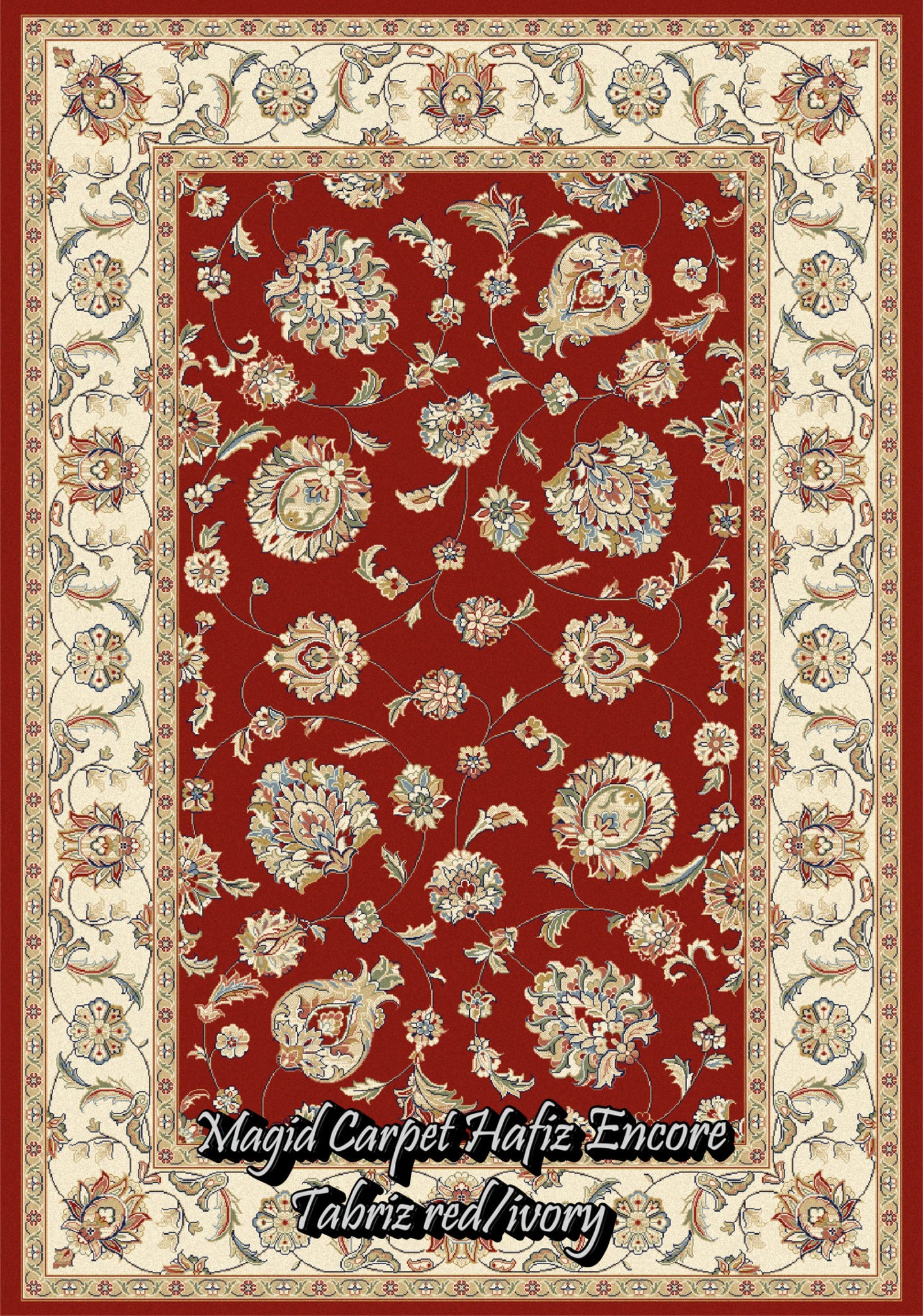 Tabriz Red/Ivory